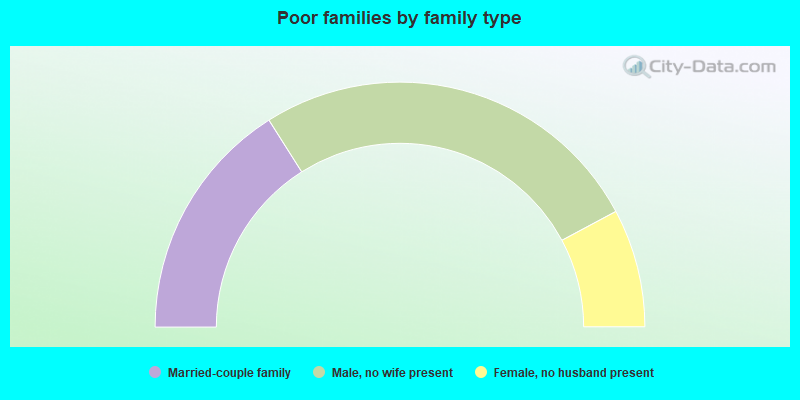 Poor families by family type