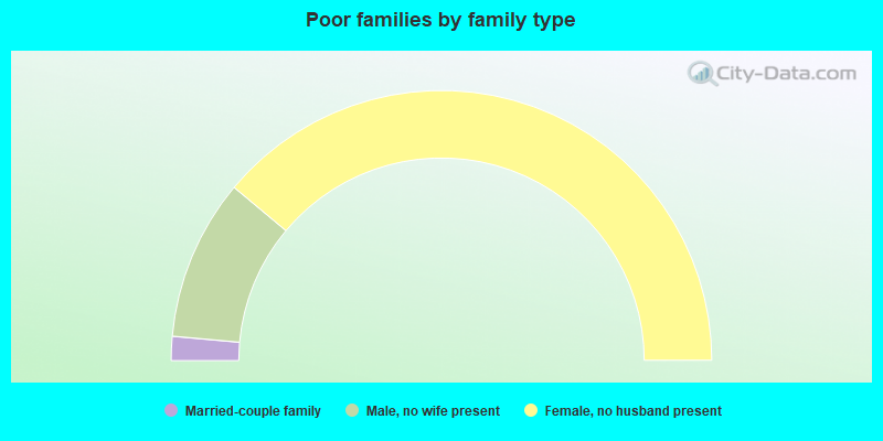 Poor families by family type