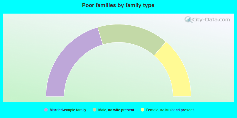 Poor families by family type