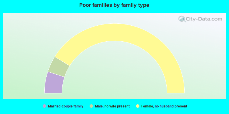 Poor families by family type