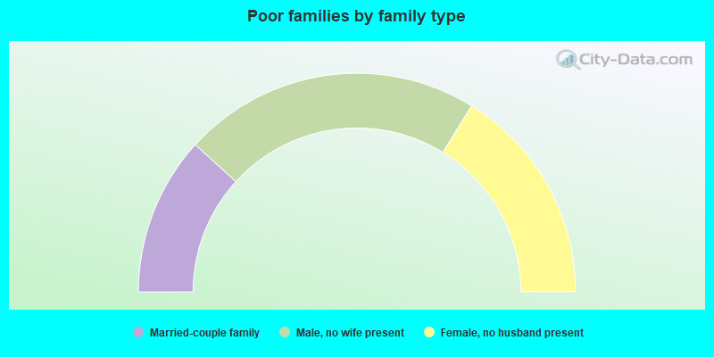 Poor families by family type