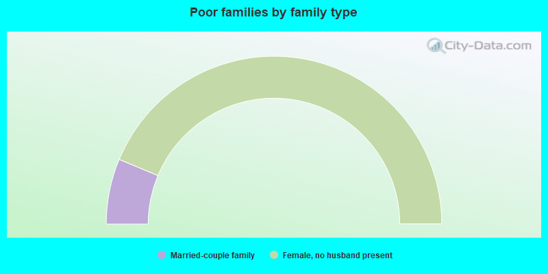 Poor families by family type