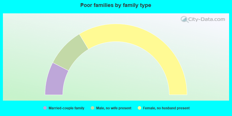 Poor families by family type