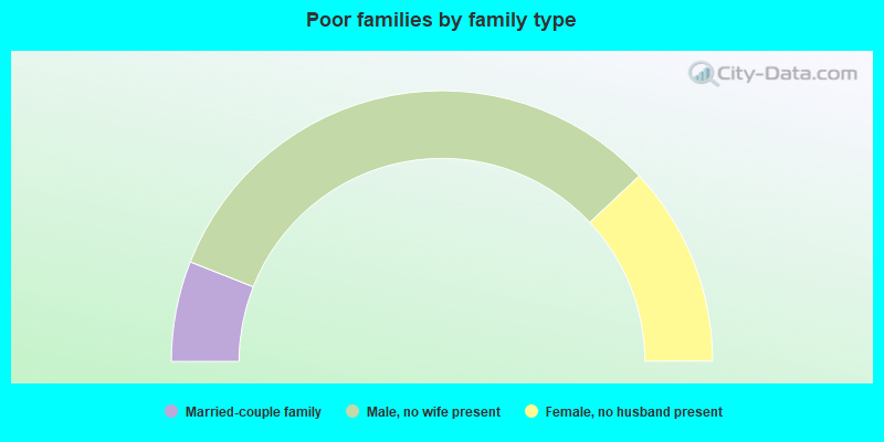 Poor families by family type