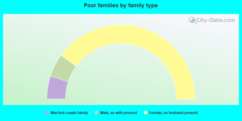 Poor families by family type