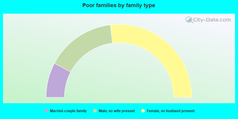 Poor families by family type