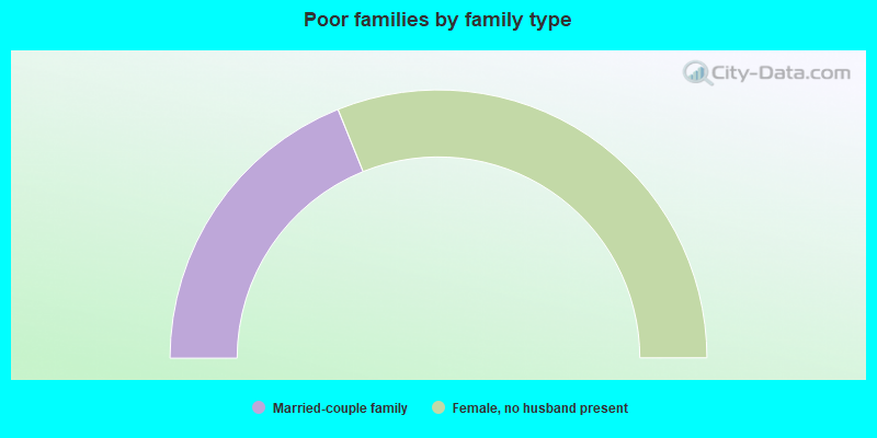 Poor families by family type