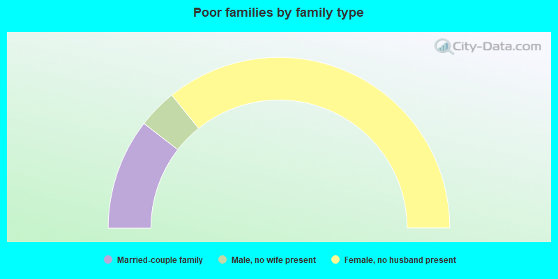 Poor families by family type