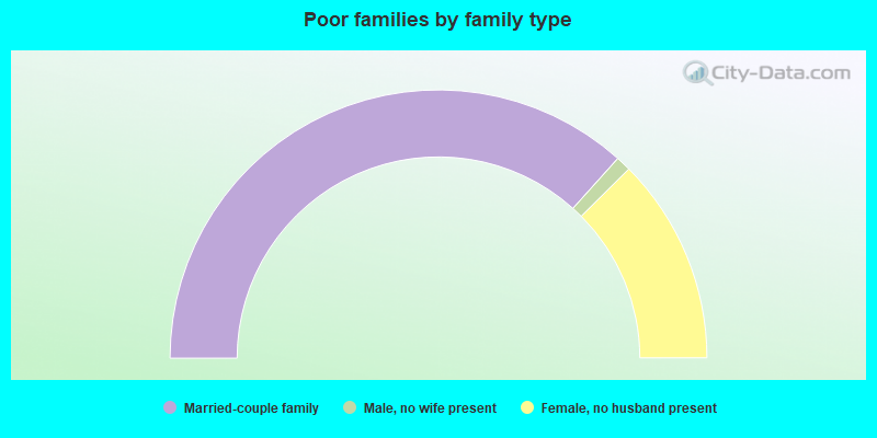 Poor families by family type