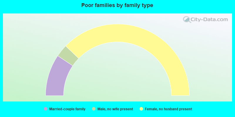 Poor families by family type