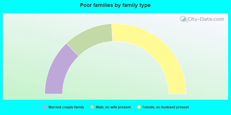 Poor families by family type