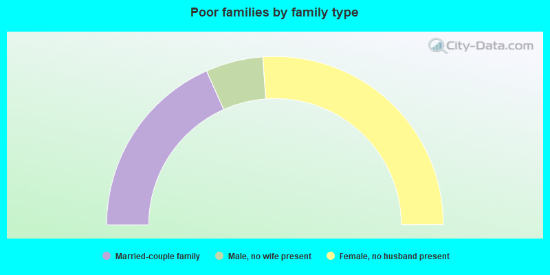 Poor families by family type