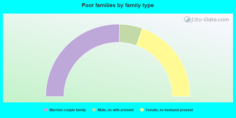 Poor families by family type