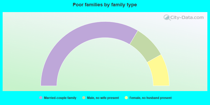 Poor families by family type