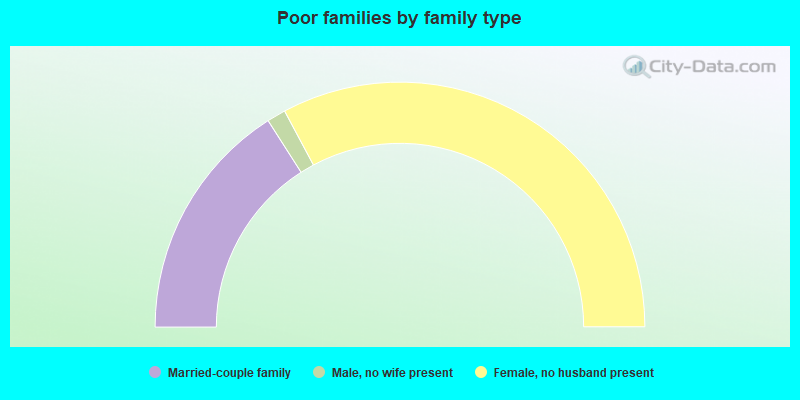 Poor families by family type