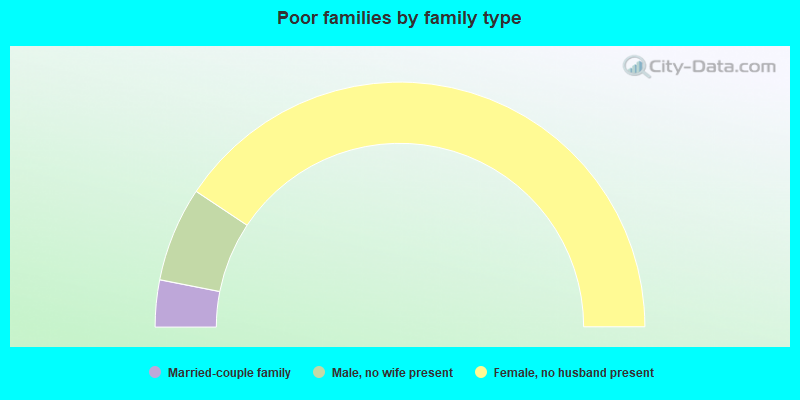 Poor families by family type