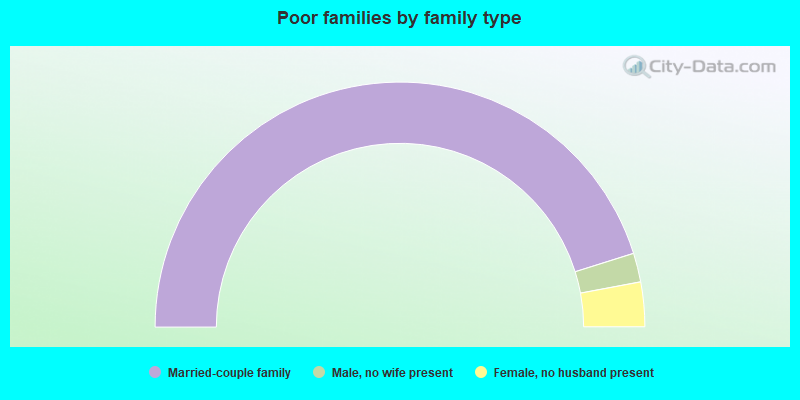 Poor families by family type