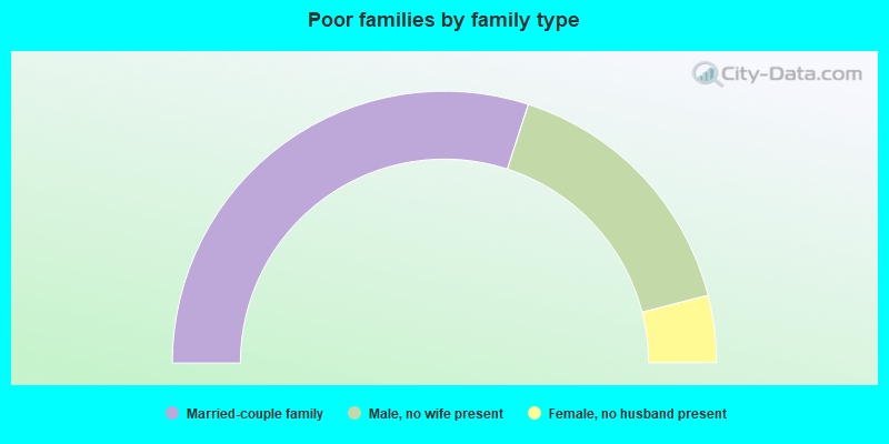 Poor families by family type