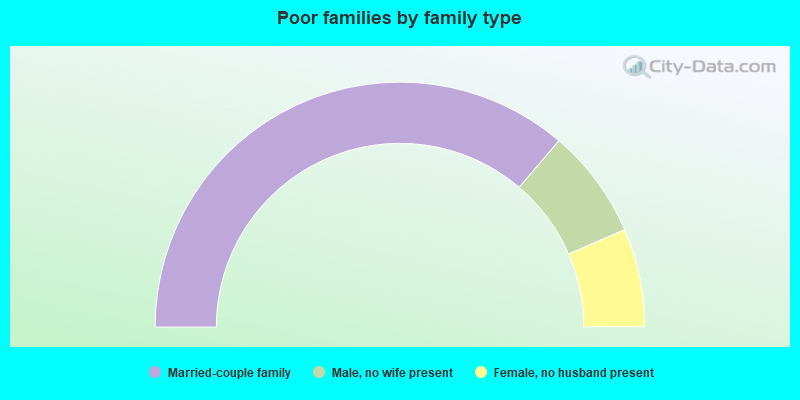 Poor families by family type