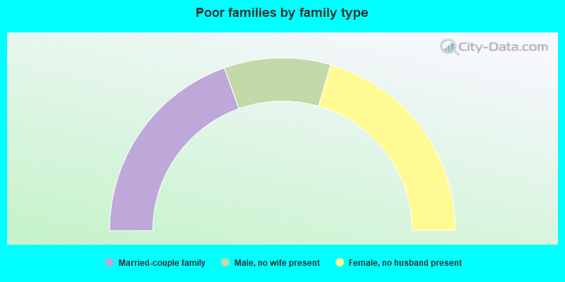 Poor families by family type