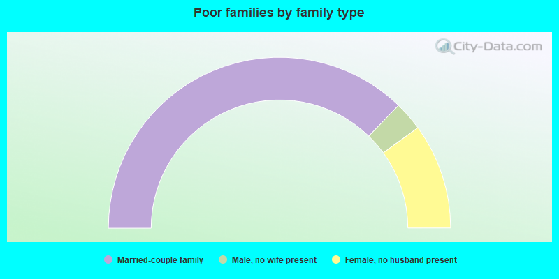 Poor families by family type