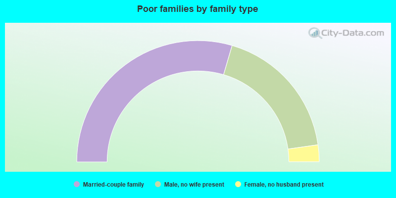 Poor families by family type