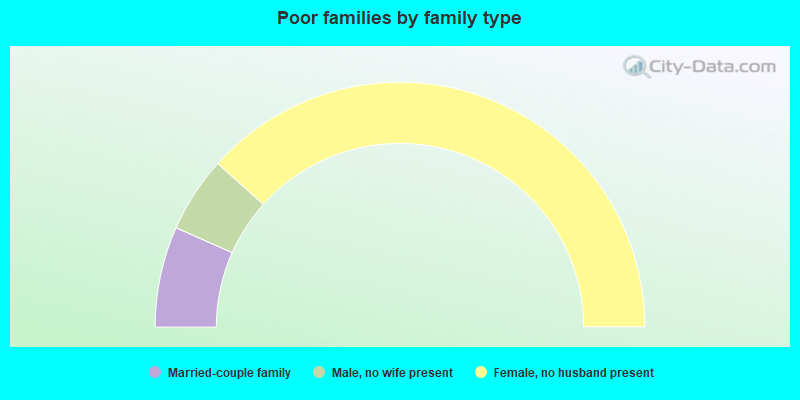 Poor families by family type