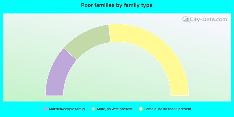 Poor families by family type