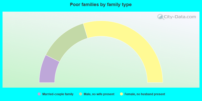 Poor families by family type