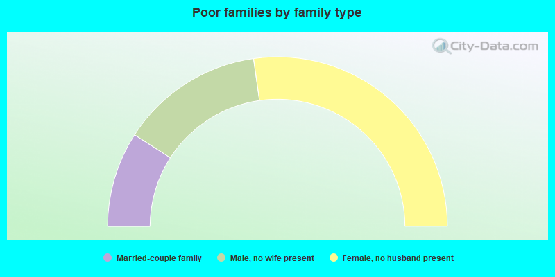 Poor families by family type