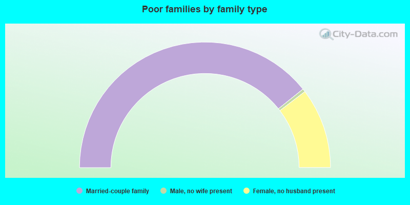 Poor families by family type