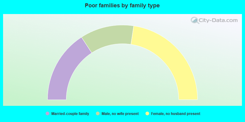 Poor families by family type