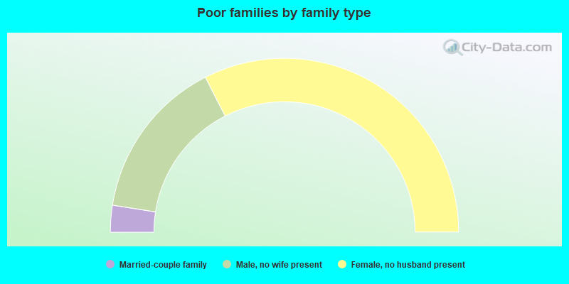 Poor families by family type