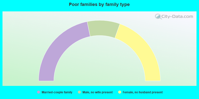 Poor families by family type