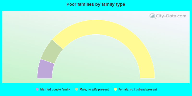 Poor families by family type