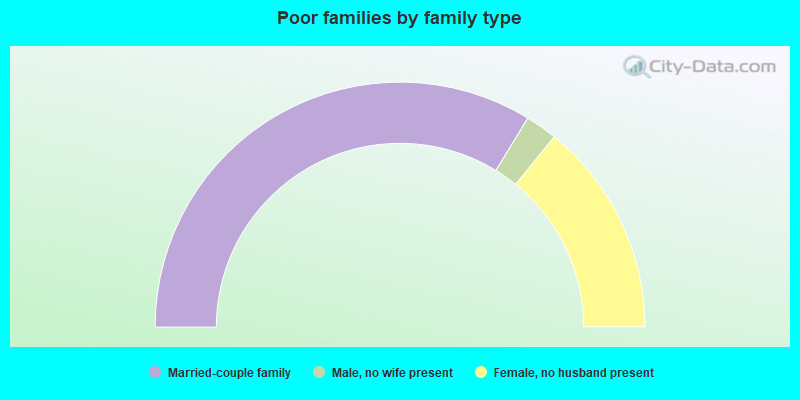 Poor families by family type