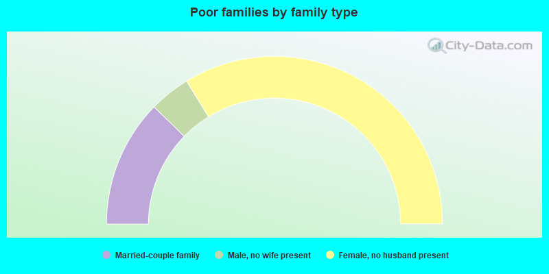 Poor families by family type