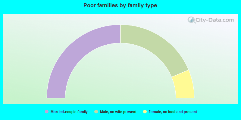 Poor families by family type