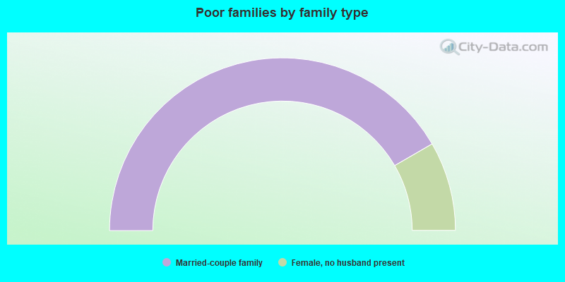 Poor families by family type