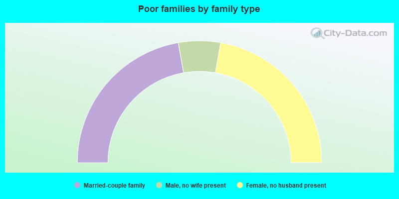 Poor families by family type