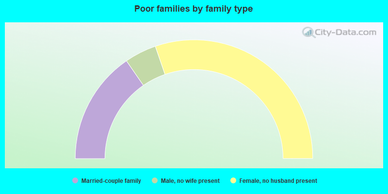 Poor families by family type