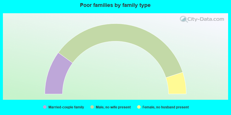 Poor families by family type