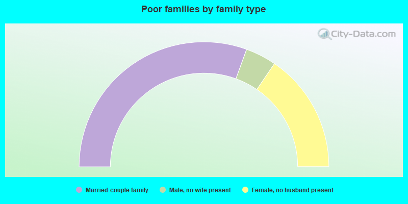 Poor families by family type