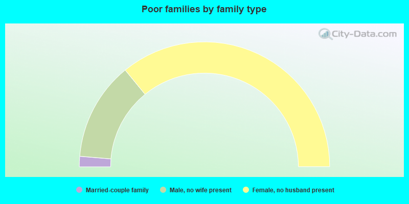 Poor families by family type