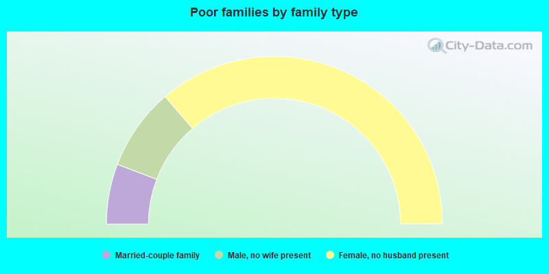 Poor families by family type