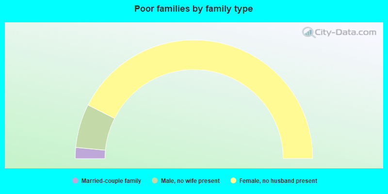 Poor families by family type