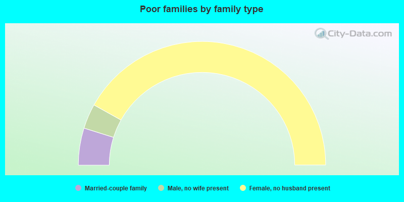 Poor families by family type