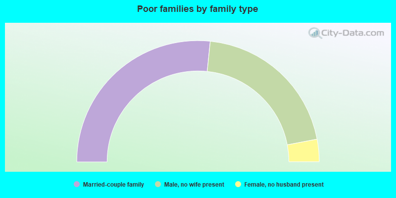 Poor families by family type