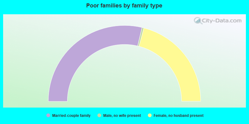 Poor families by family type