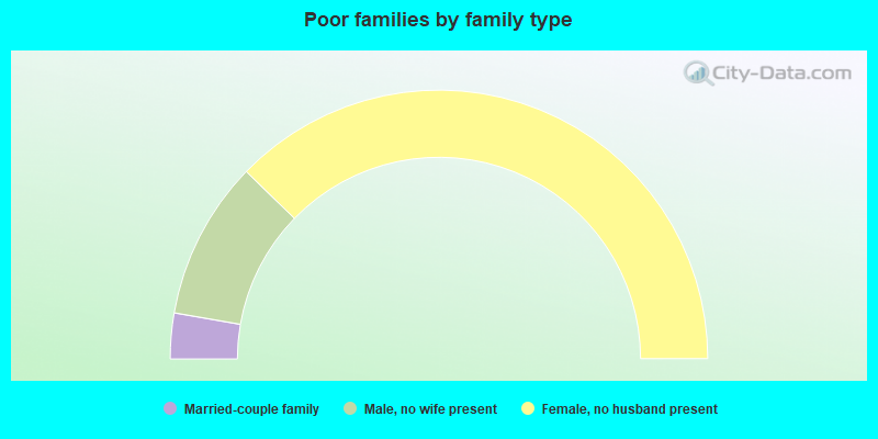 Poor families by family type